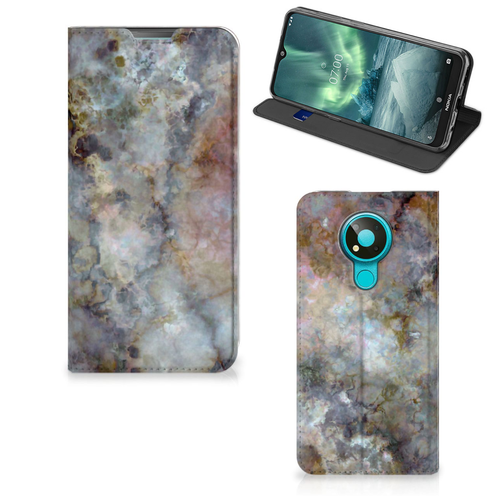 Nokia 3.4 Standcase Marmer Grijs - B2C Telecom
