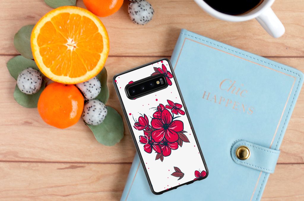 Samsung Galaxy S10+ Skin Case Blossom Red B2C Telecom