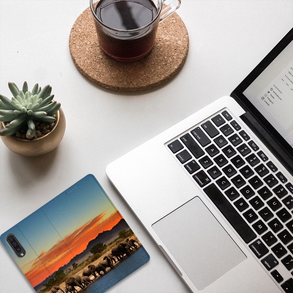 Samsung Galaxy A50 Hoesje maken Olifanten