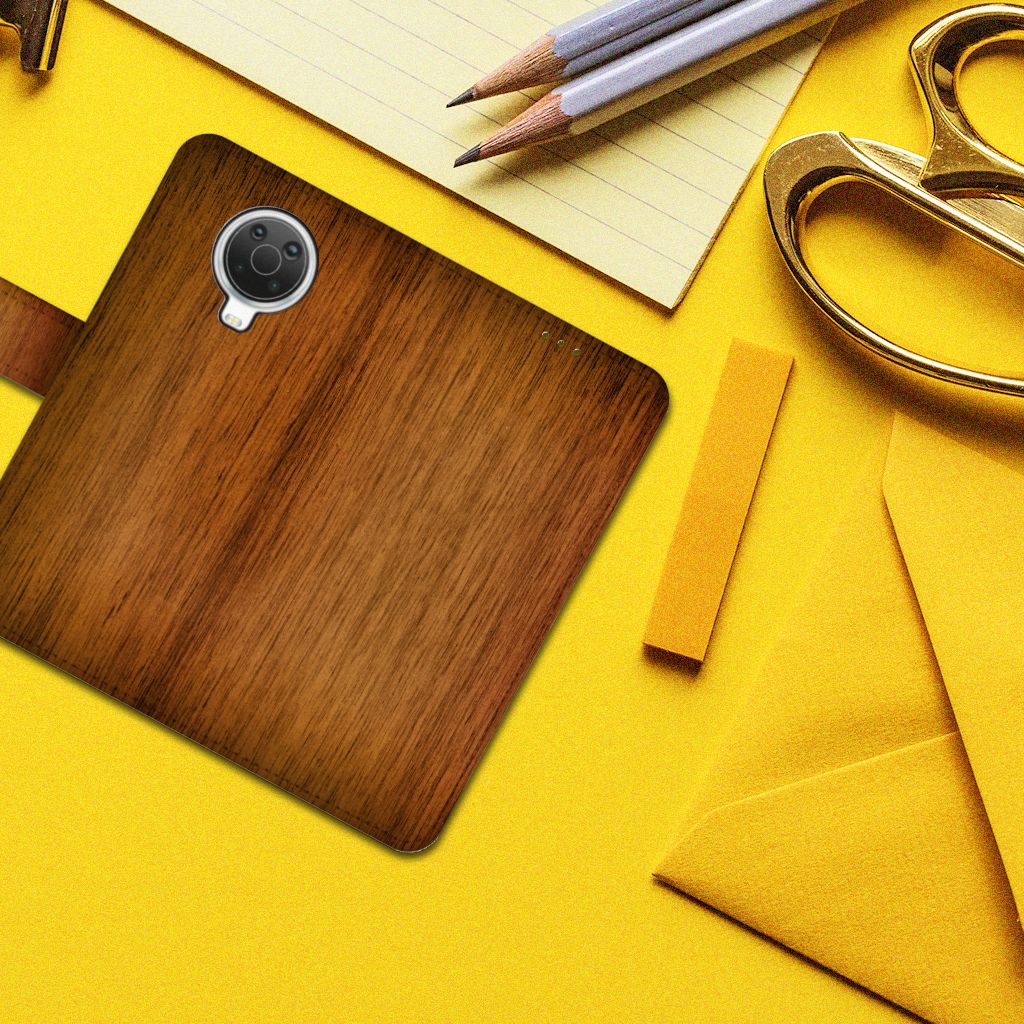 Nokia G10 | G20 Book Style Case Donker Hout