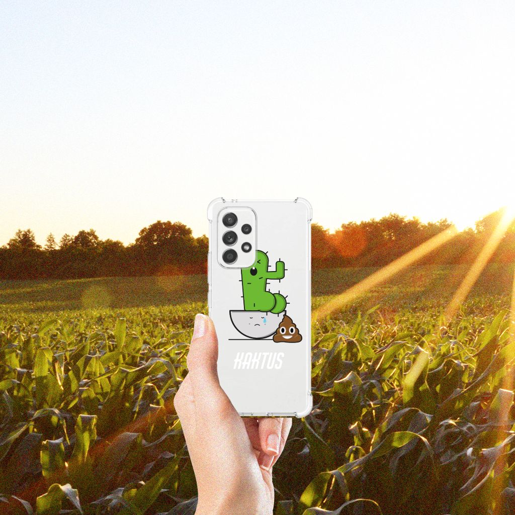 Samsung Galaxy A53 5G Stevig Bumper Hoesje Cactus Poo B2C Telecom