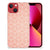 Apple iPhone 13 TPU bumper Pattern Orange met oranje en witte geometrische achtergrond.