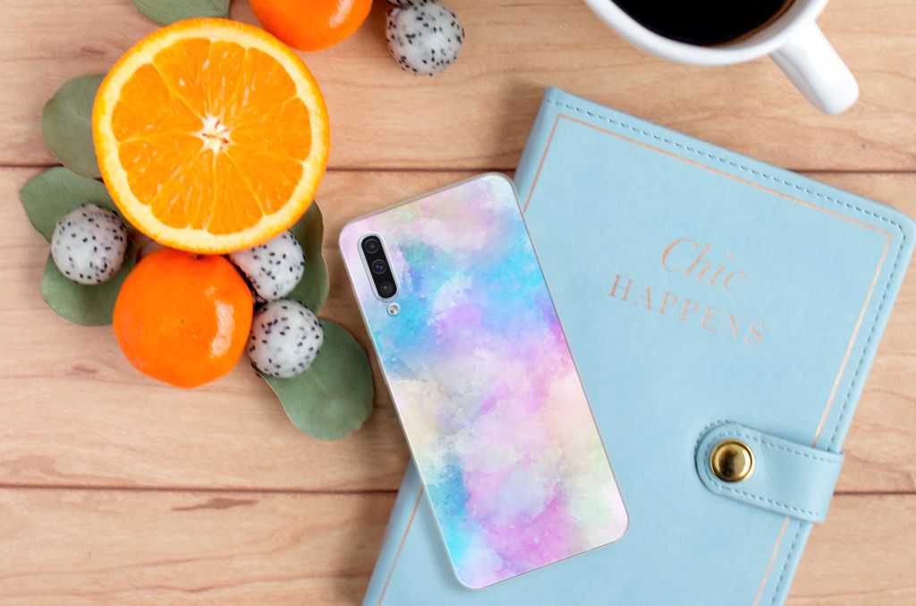 Hoesje maken Samsung Galaxy A50 Watercolor Light