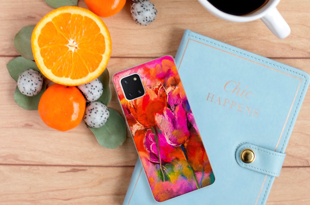 Hoesje maken Samsung Galaxy Note 10 Lite Tulips B2C Telecom