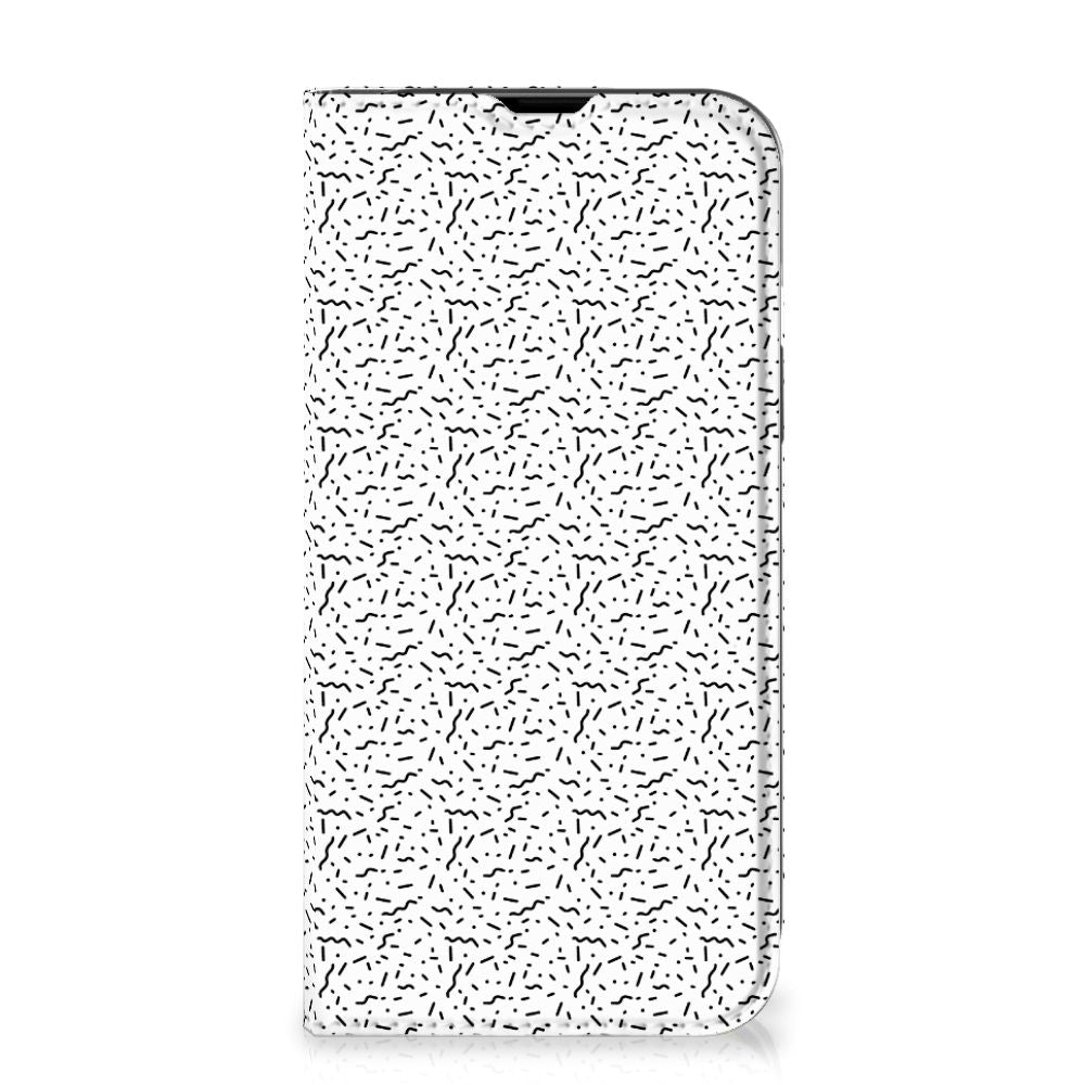 iPhone 14 Hoesje met Magneet Stripes Dots