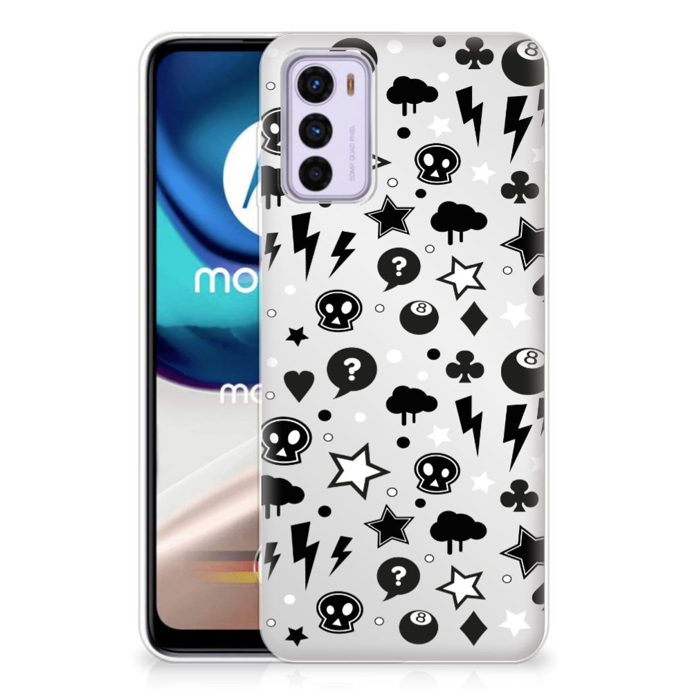 Silicone Back Case Motorola Moto G42 Silver Punk B2C Telecom