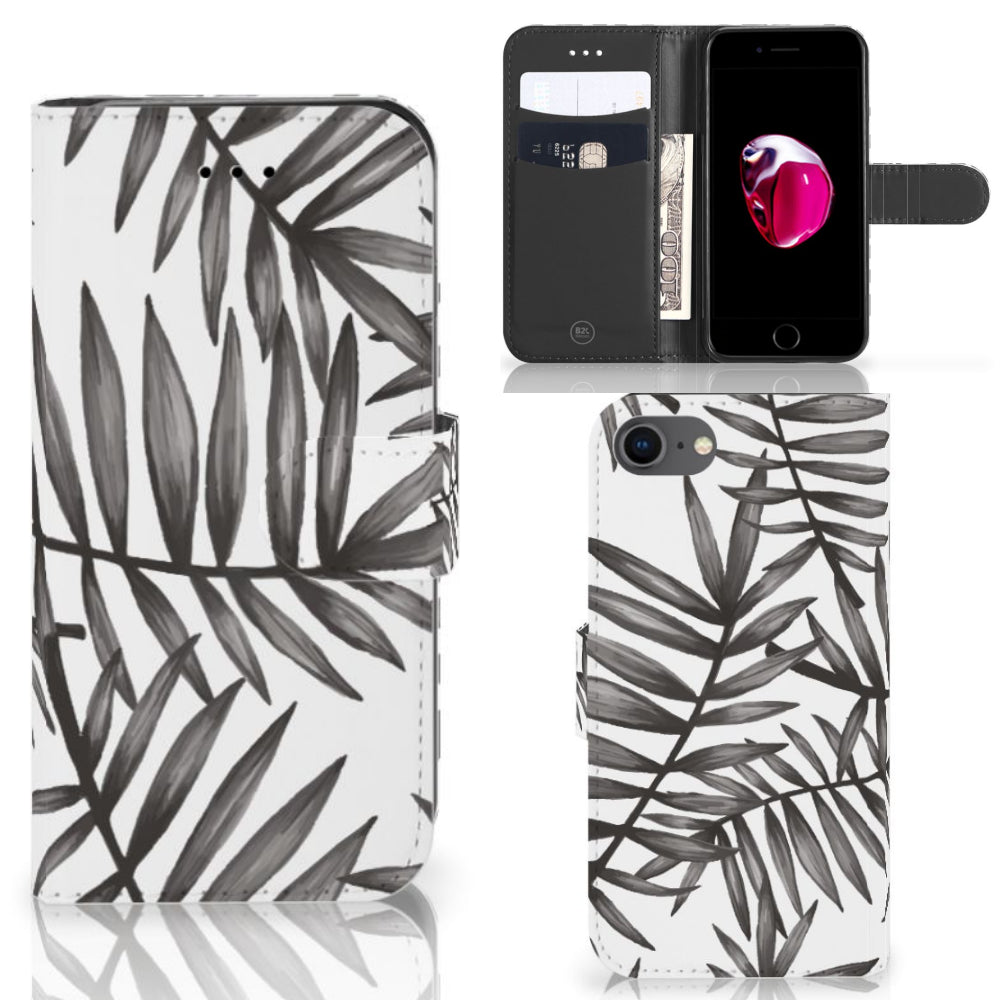 iPhone 7 | 8 | SE (2020) | SE (2022) Hoesje Leaves Grey