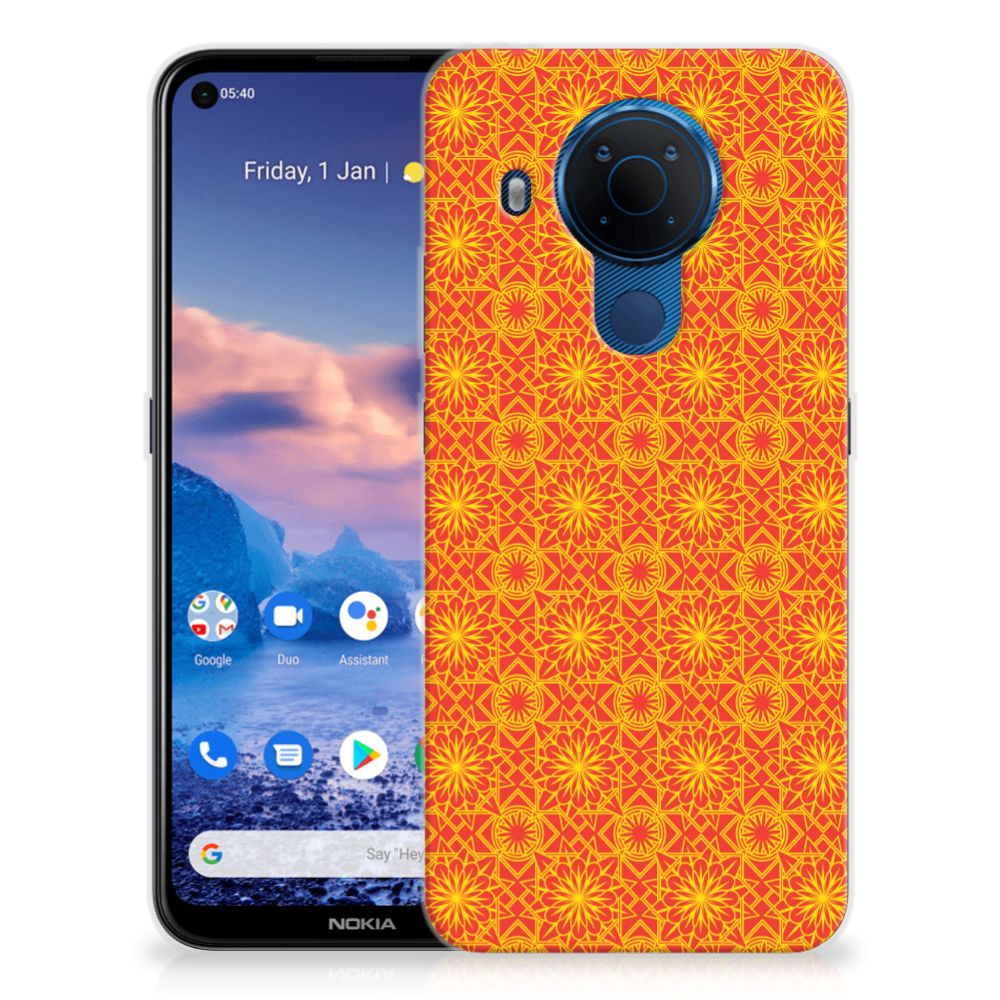 Nokia 5.4 TPU bumper Batik Oranje