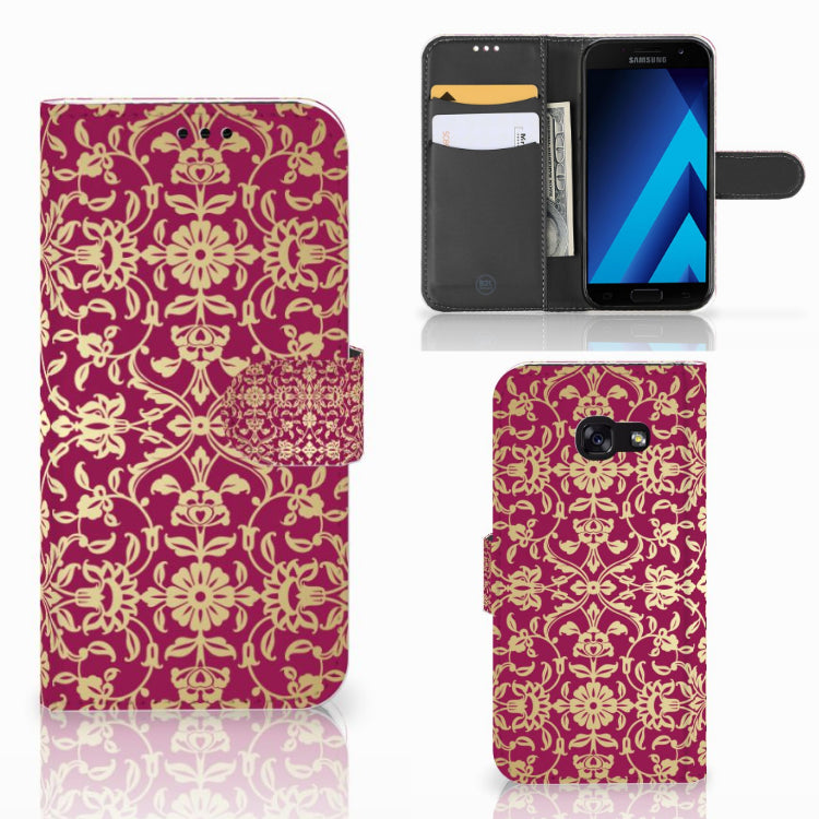 Wallet Case Samsung Galaxy A5 2017 Barok Pink