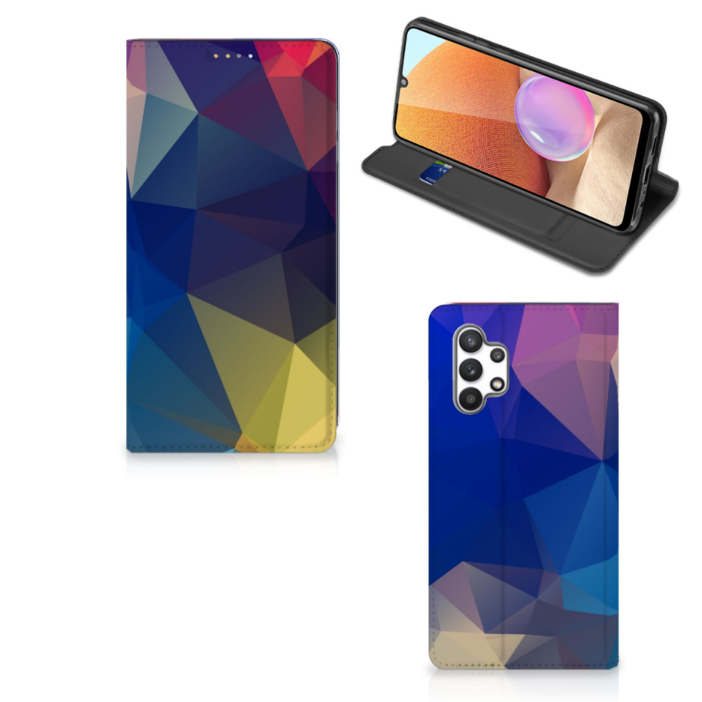 Samsung Galaxy A32 4G | A32 5G Enterprise Editie Stand Case Polygon Dark - B2C Telecom