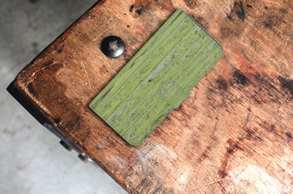 Samsung Galaxy S21 Plus Book Style Case Green Wood