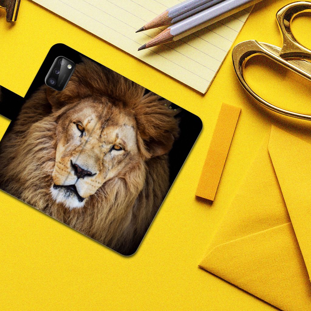 Samsung Galaxy A41 Telefoonhoesje met Pasjes Leeuw