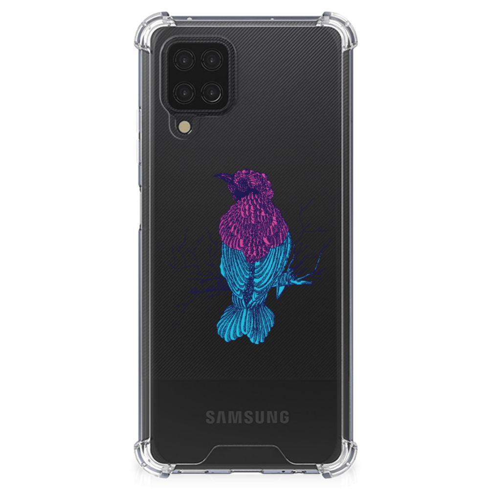 Samsung Galaxy A12 Stevig Bumper Hoesje Merel - B2C Telecom