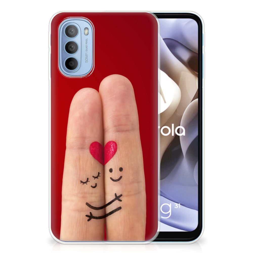 Motorola Moto G31 | G41 Silicone Back Cover Liefde - Origineel Romantisch Cadeau B2C Telecom
