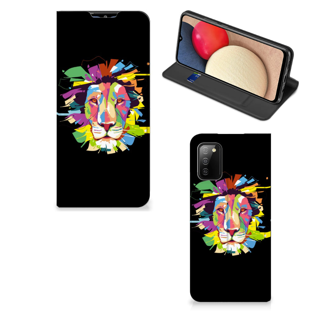 Samsung Galaxy M02s | A02s Magnet Case Lion Color