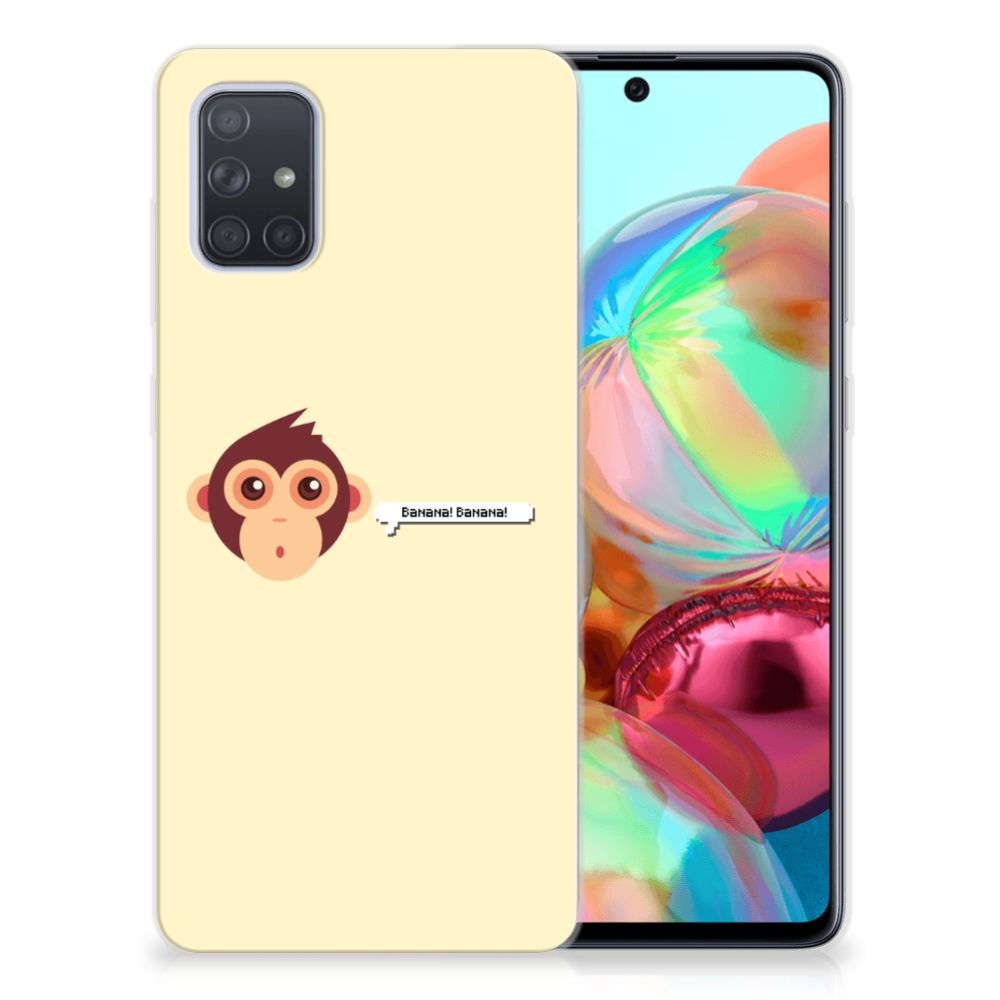 Samsung Galaxy A71 Telefoonhoesje met Naam Monkey B2C Telecom