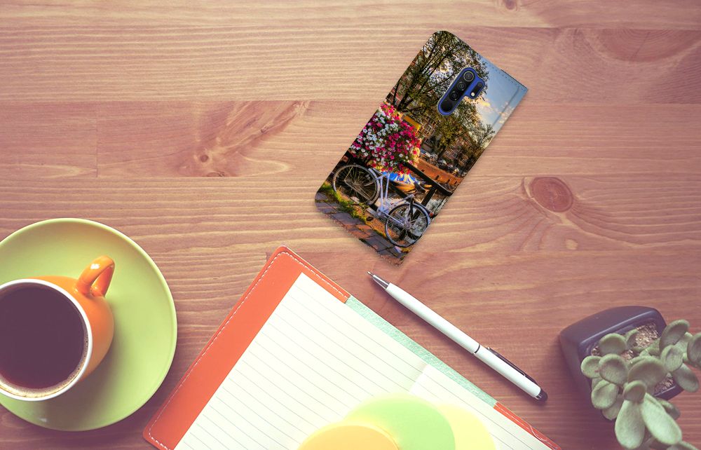 Xiaomi Redmi 9 Book Cover Amsterdamse Grachten - B2C Telecom
