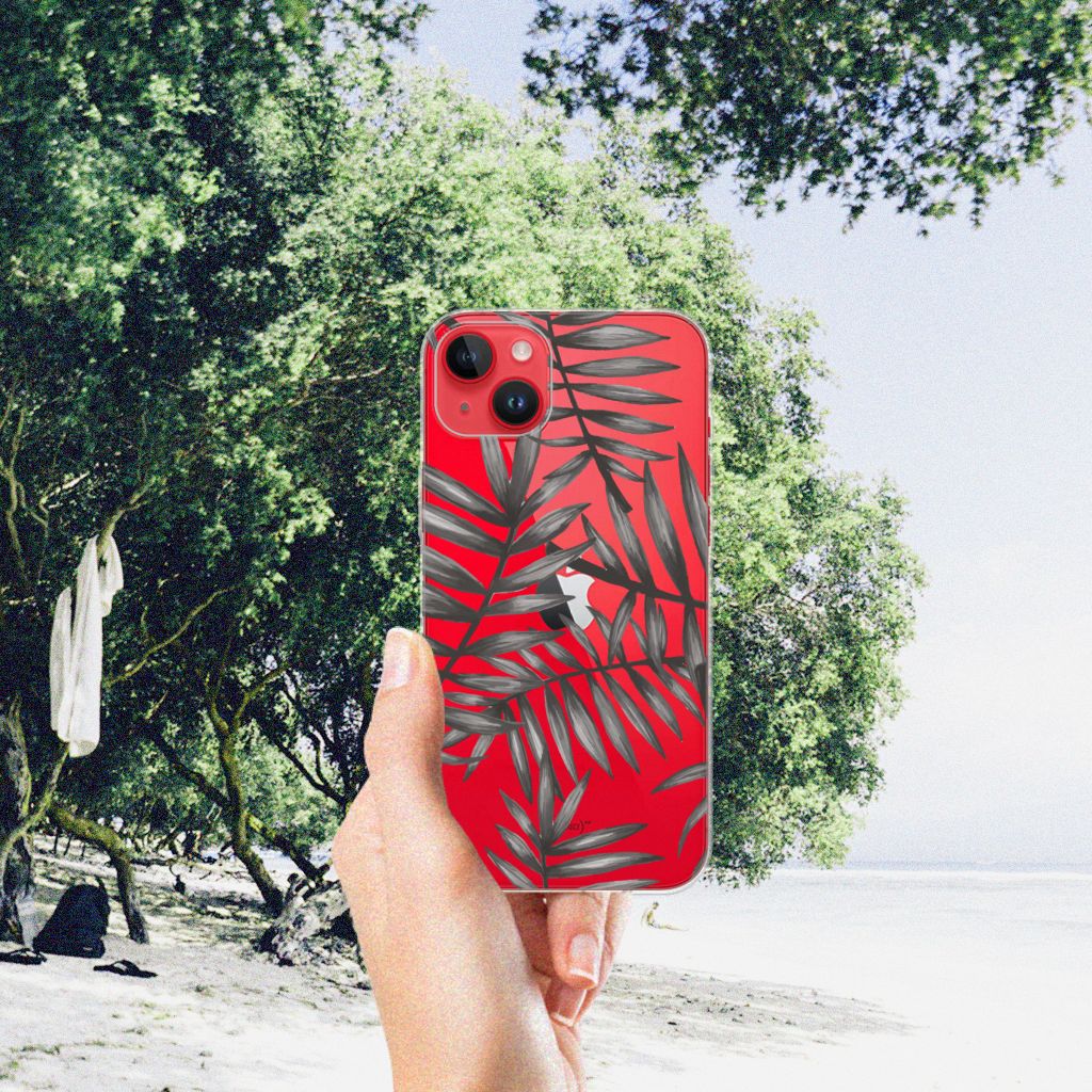 iPhone 14 Plus TPU Case Leaves Grey B2C Telecom