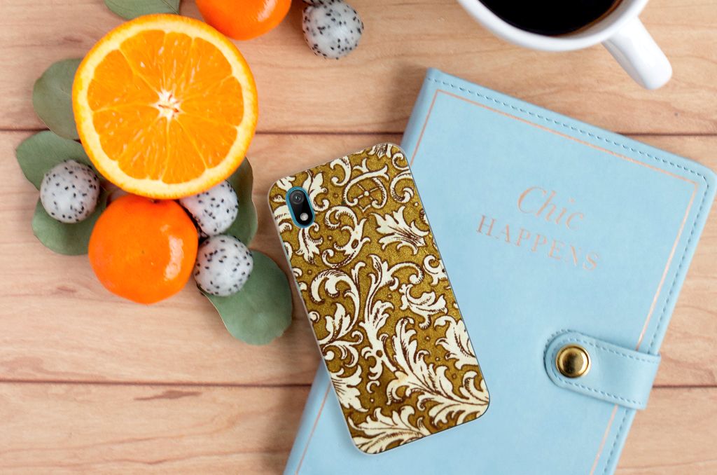 Siliconen Hoesje Huawei Y5 (2019) Barok Goud