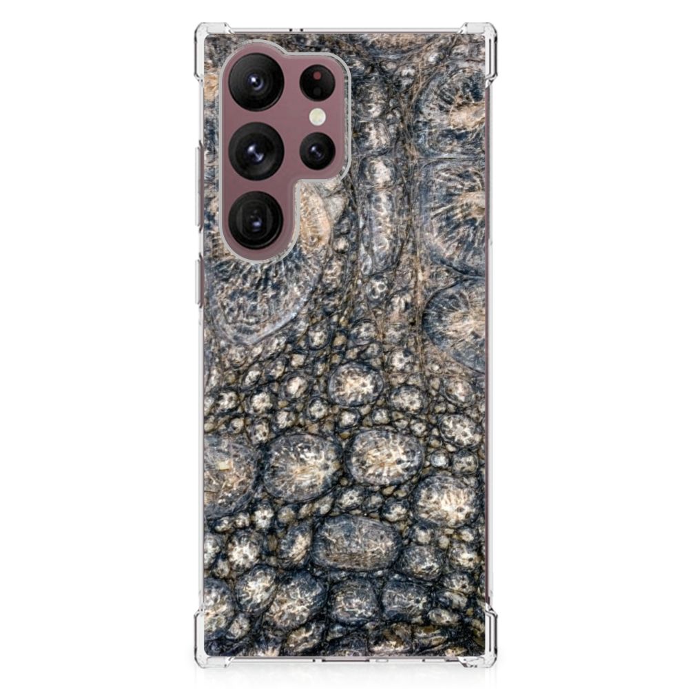 Samsung Galaxy S23 Ultra Case Anti-shock Krokodillenprint B2C Telecom