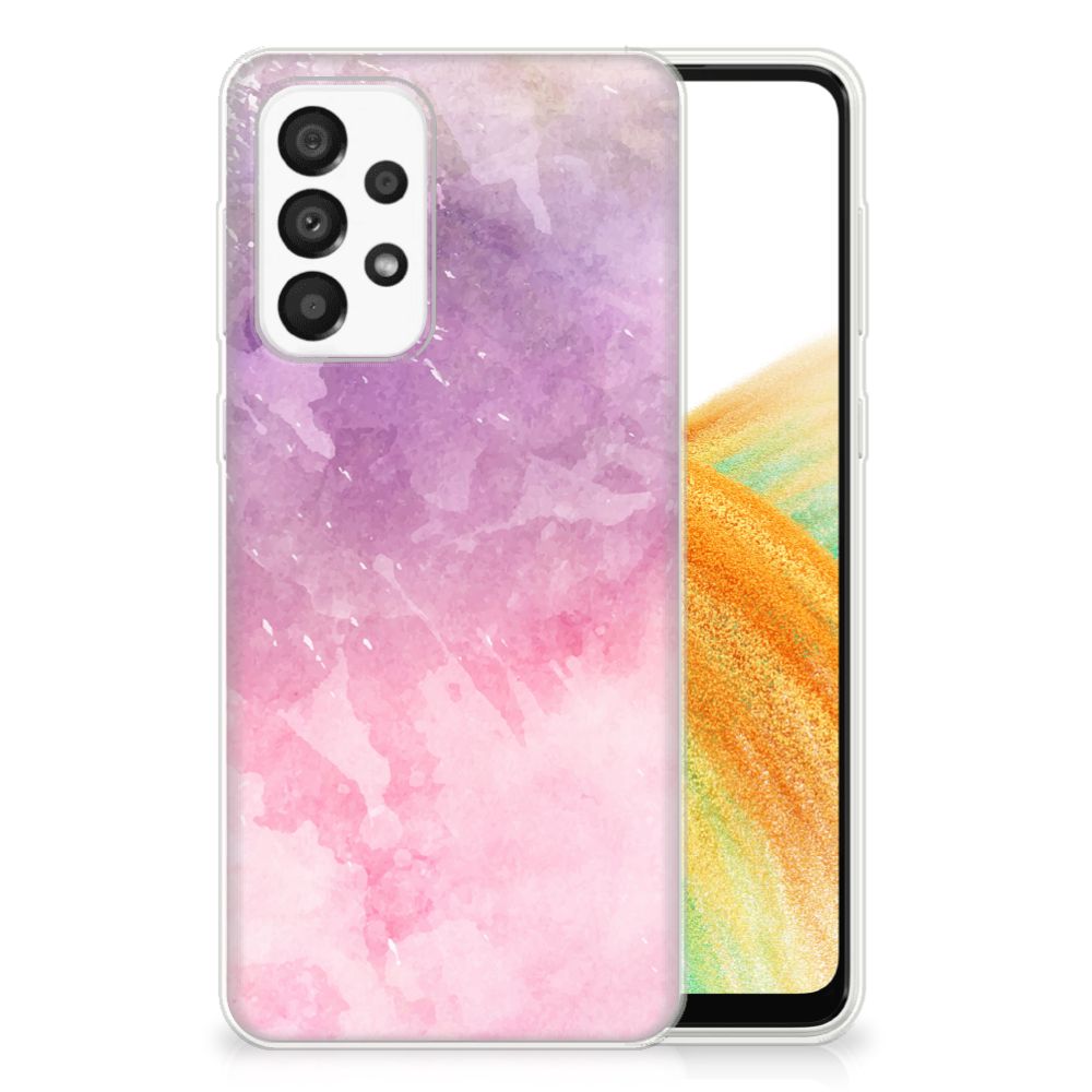 Hoesje maken Samsung Galaxy A33 5G Pink Purple Paint B2C Telecom