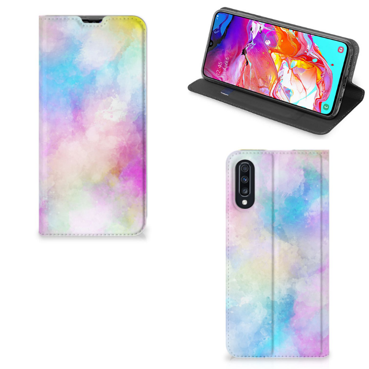 Bookcase Samsung Galaxy A70 Watercolor Light
