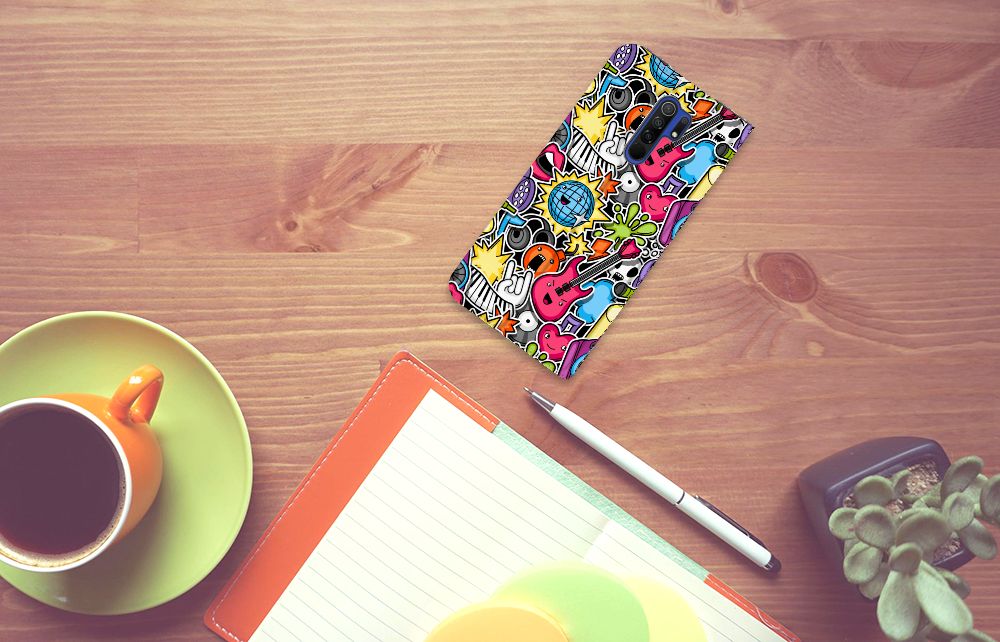 Xiaomi Redmi 9 Hippe Standcase Punk Rock - B2C Telecom