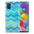 Samsung Galaxy A51 TPU bumper Zigzag Blauw