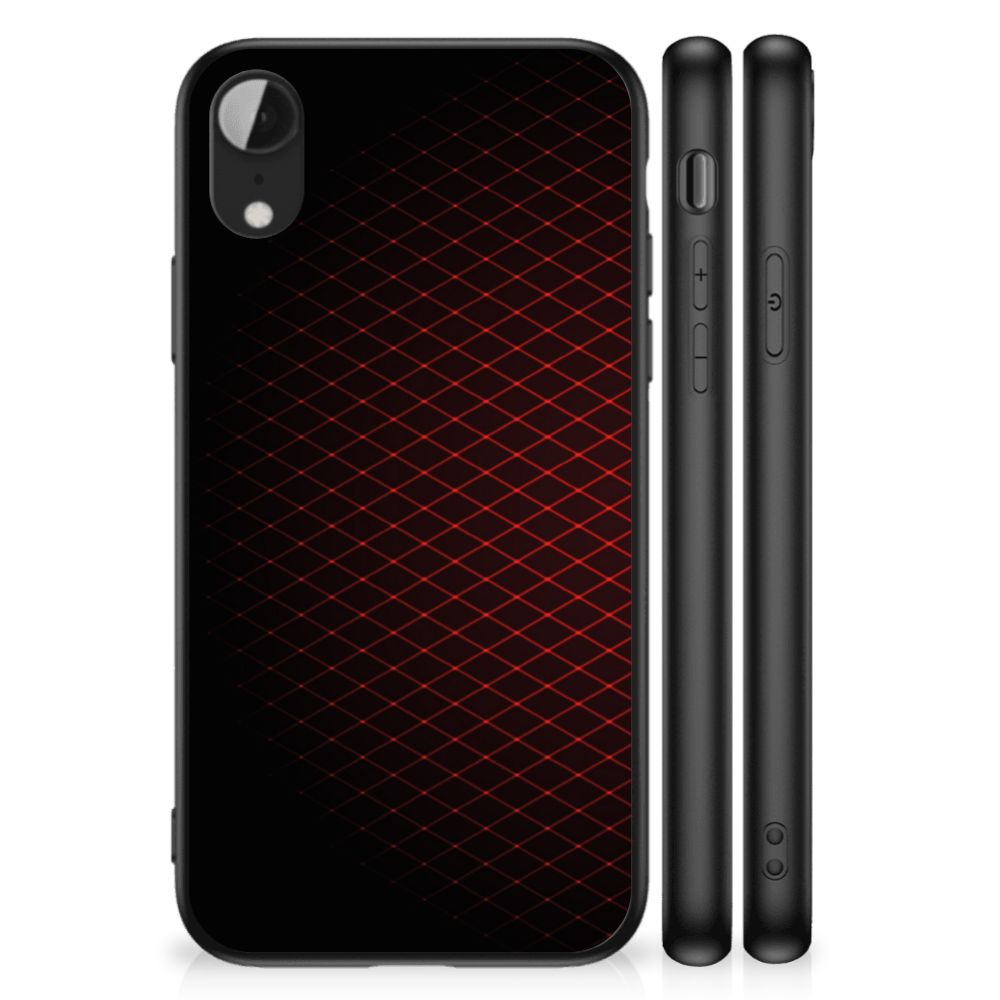 Apple iPhone XR Back Case Geruit Rood B2C Telecom
