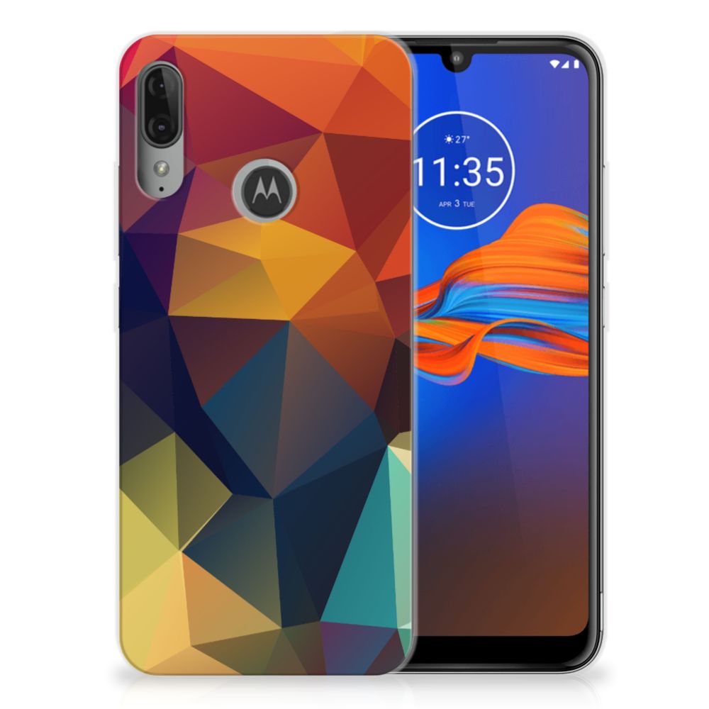 Motorola Moto E6 Plus TPU Hoesje Polygon Color