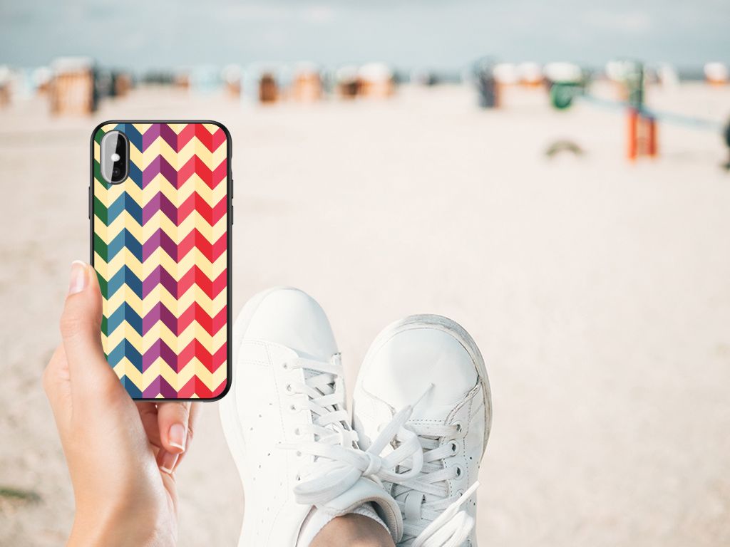 iPhone X | Xs Back Case Zigzag Multi Color B2C Telecom