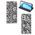 OnePlus 9 Smart Cover Black Flowers - B2C Telecom