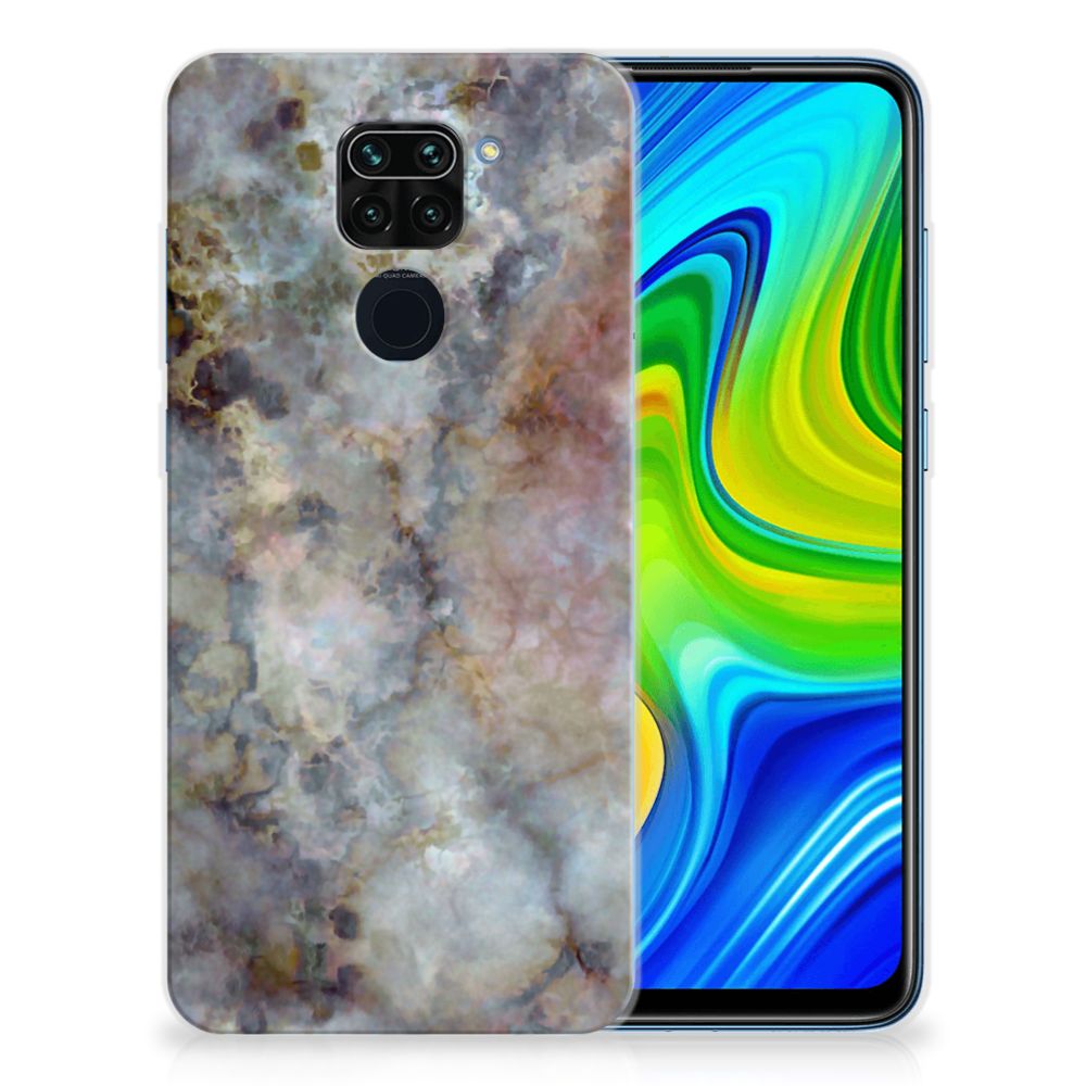 Xiaomi Redmi Note9 TPU Siliconen Hoesje Marmer Grijs B2C Telecom