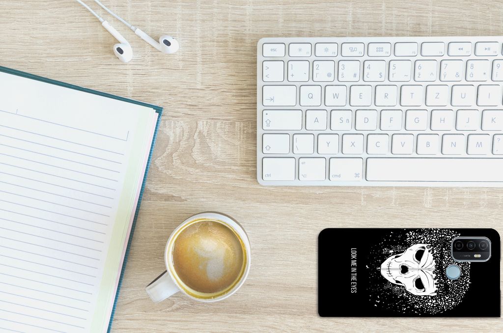 Mobiel BookCase OPPO A53 | A53s Skull Hair - B2C Telecom