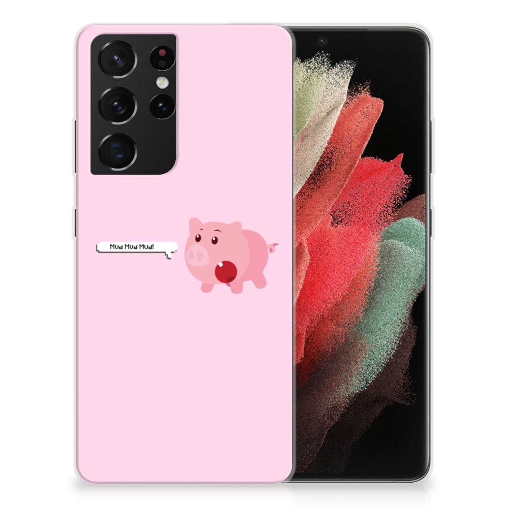 Samsung Galaxy S21 Ultra Telefoonhoesje met Naam Pig Mud B2C Telecom