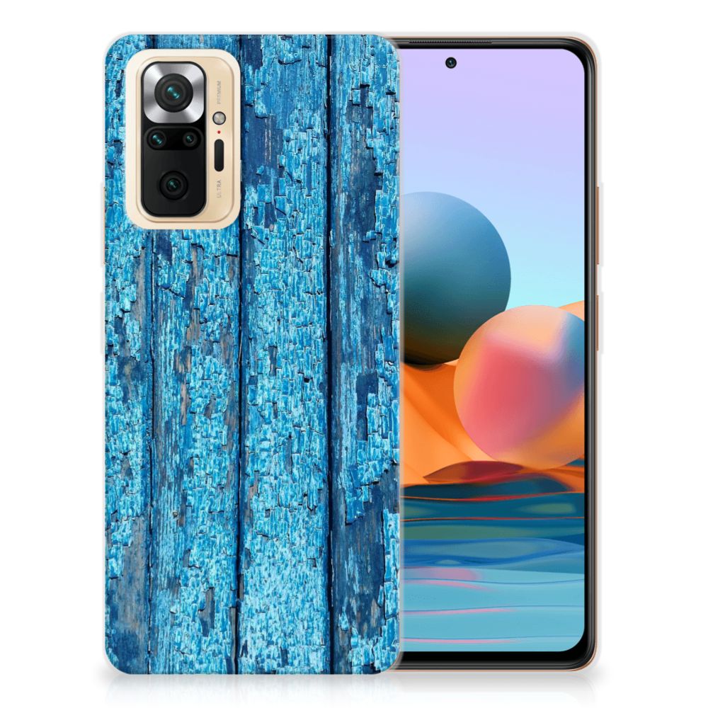 Xiaomi Redmi Note 10 Pro Bumper Hoesje Wood Blue B2C Telecom
