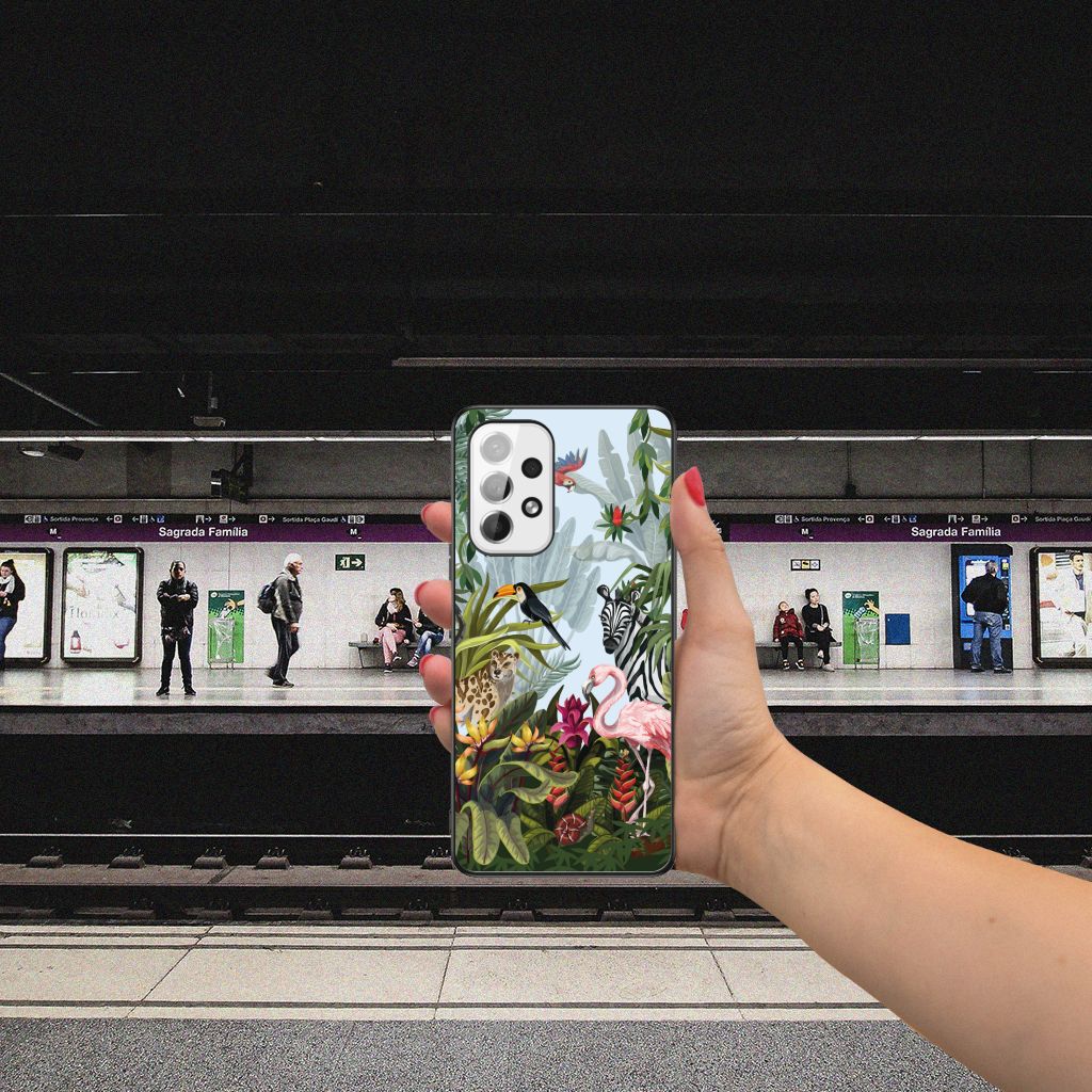 Dierenprint Telefoonhoesje voor Samsung Galaxy A53 Jungle B2C Telecom
