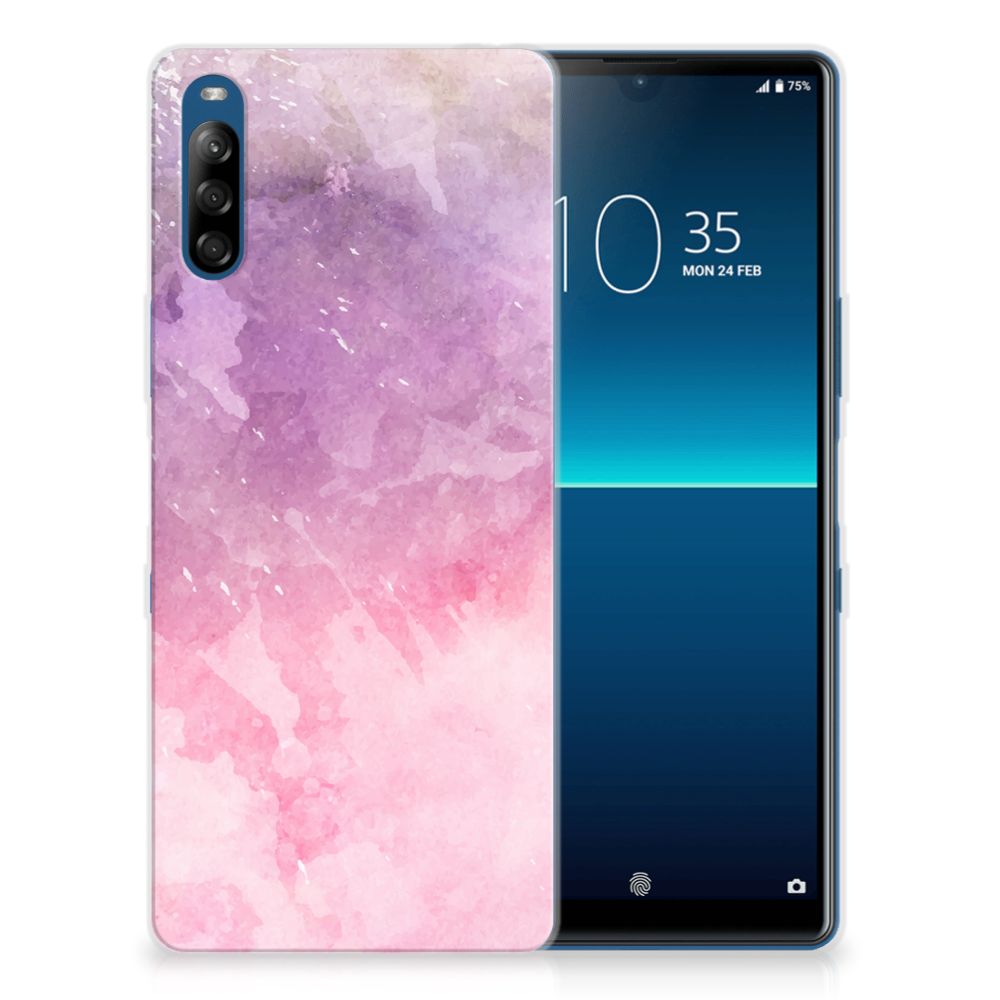 Hoesje maken Sony Xperia L4 Pink Purple Paint