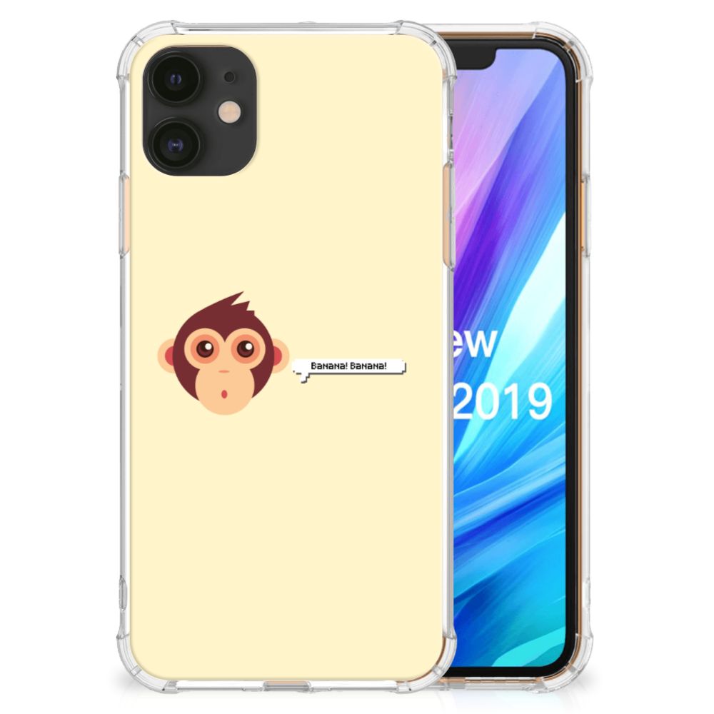 Apple iPhone 11 Stevig Bumper Hoesje Monkey