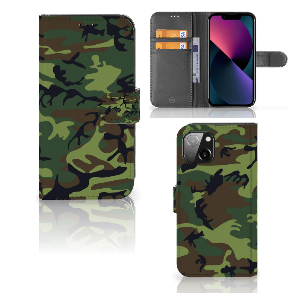 Apple iPhone 13 Telefoon Hoesje Army Dark
