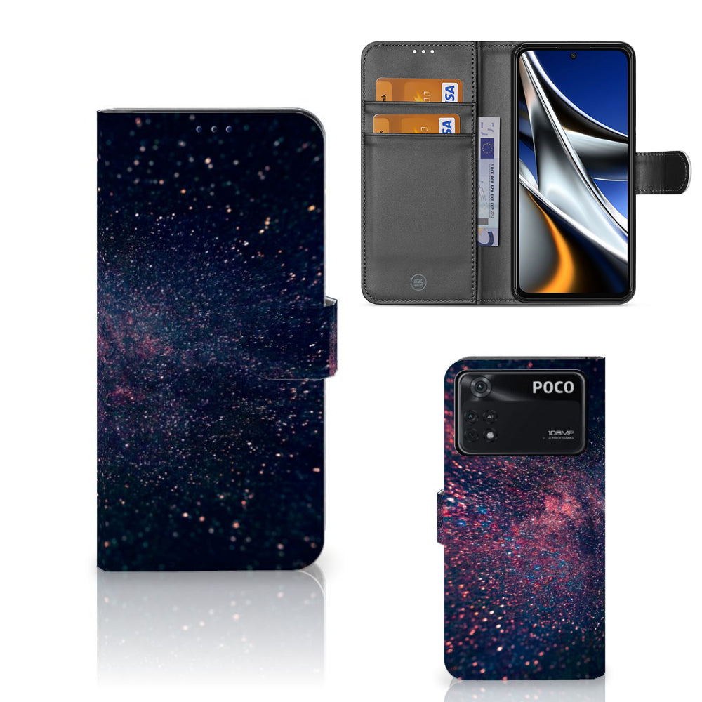 Xiaomi Poco X4 Pro 5G Book Case Stars