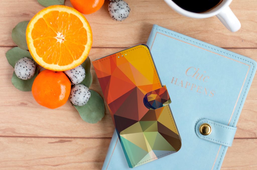 Samsung Galaxy A52 Book Case Polygon Color