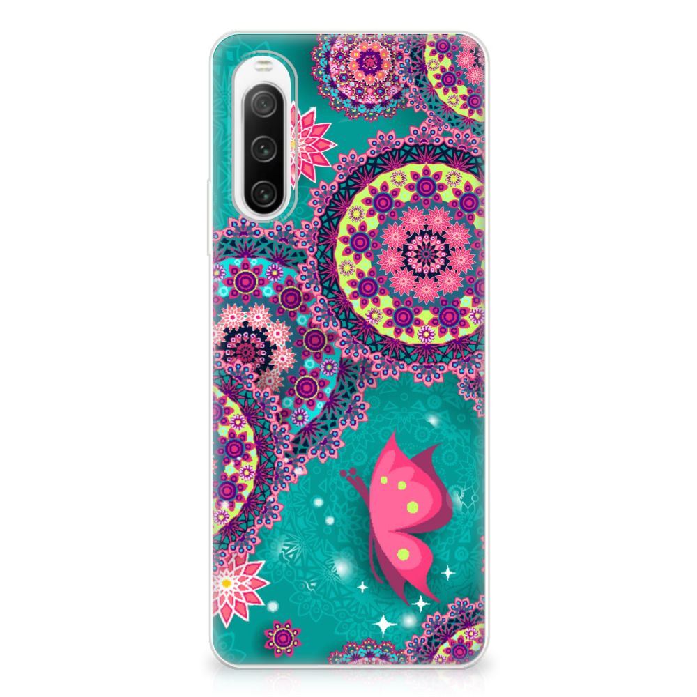 Sony Xperia 10 IV Hoesje maken Cirkels en Vlinders
