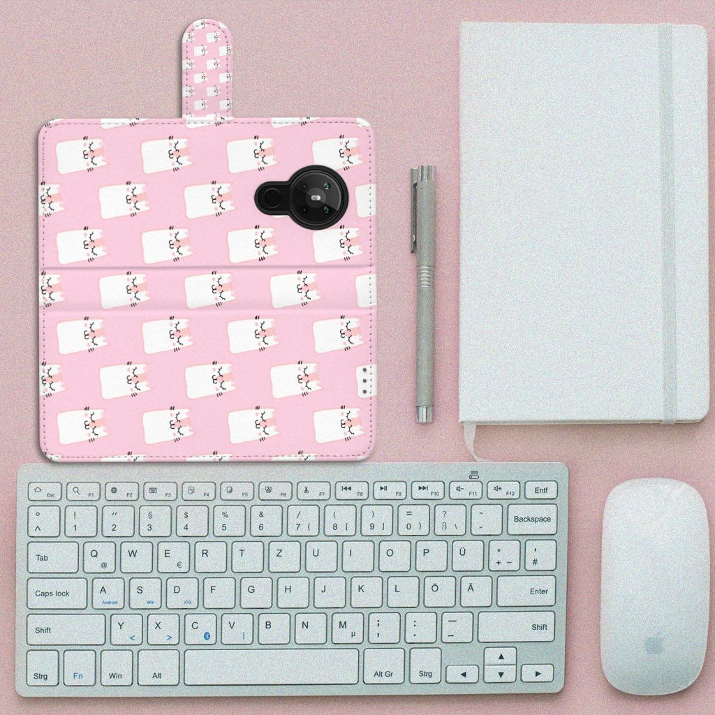 Nokia 5.3 Telefoonhoesje met Pasjes Sleeping Cats