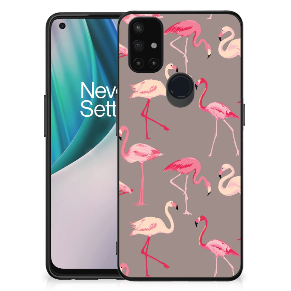 OnePlus Nord N10 5G Dierenprint Telefoonhoesje Flamingo