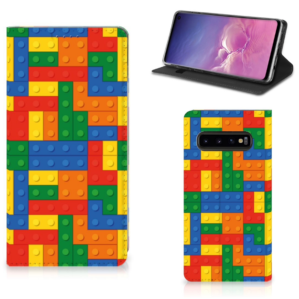 Samsung Galaxy S10 Hoesje met Magneet Blokken