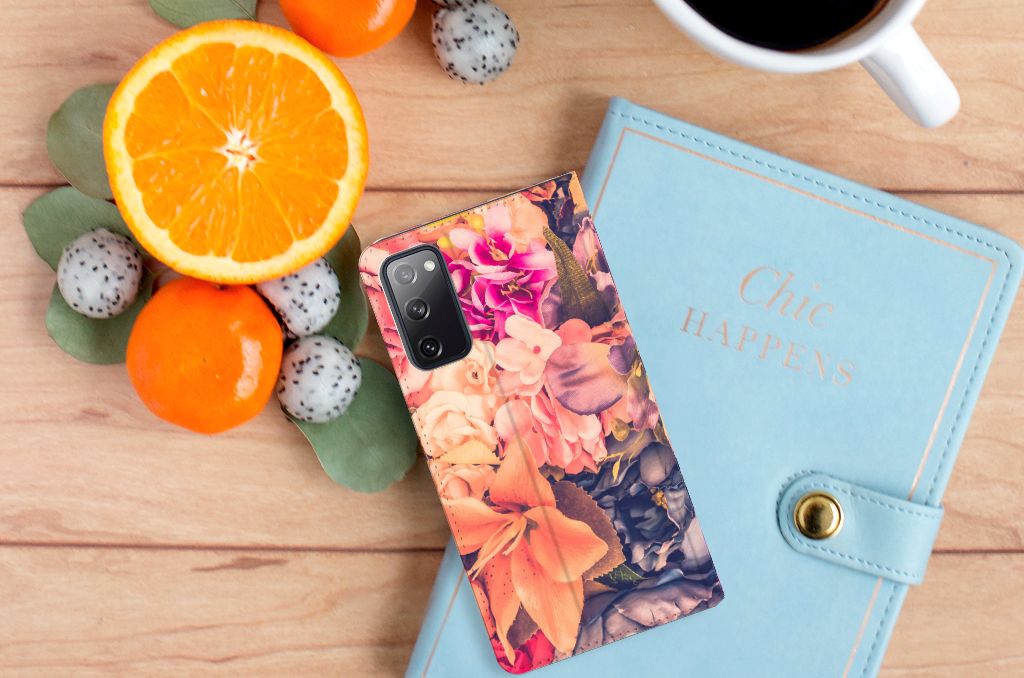 Samsung Galaxy S20 FE Smart Cover Bosje Bloemen - B2C Telecom