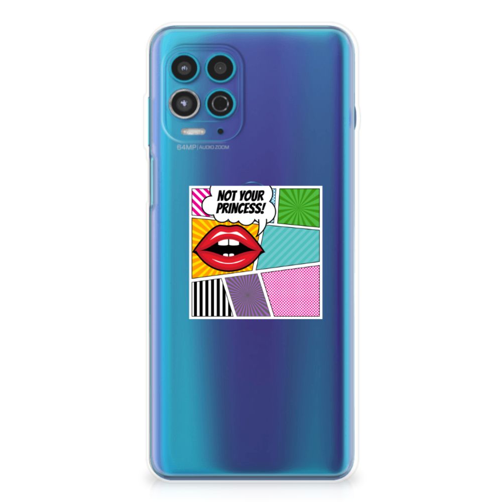Motorola Moto G100 Silicone Back Cover Popart Princess