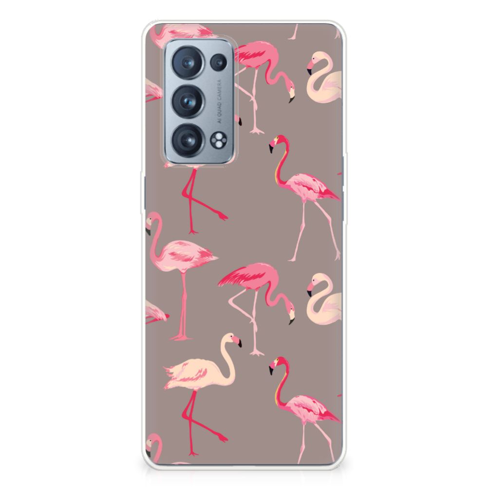 OPPO Reno 6 Pro Plus 5G TPU Hoesje Flamingo B2C Telecom