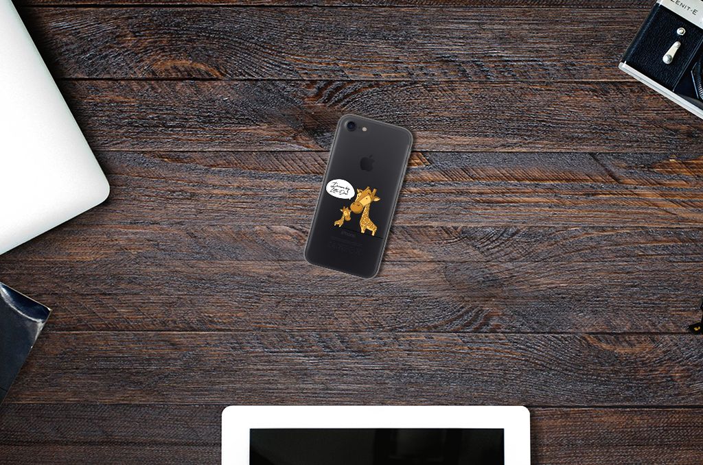 iPhone SE 2022 | SE 2020 | 8 | 7 Telefoonhoesje met Naam Giraffe